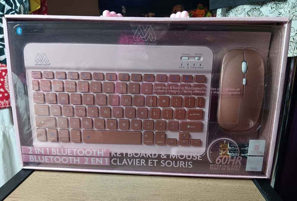 Modern Touch 2-in-1 Bluetooth Keyboard & Mouse Combo Set